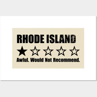 Rhode Island One Star Review Posters and Art